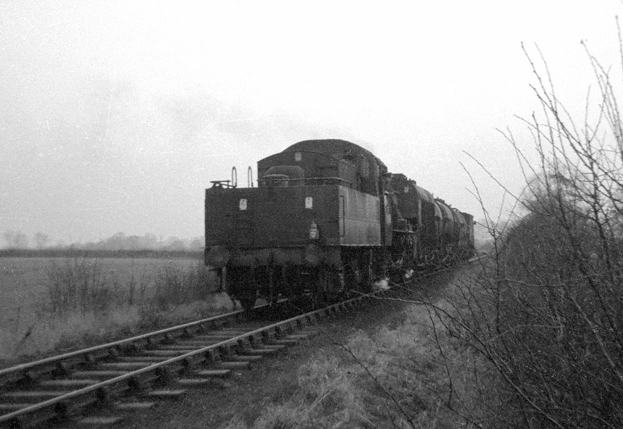 Train from Leicester West Bridge towards Desford Junction near Glenfield on the former Leicester and Swannington Railway.