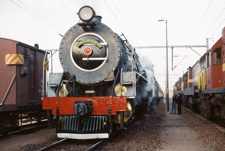 South African class 15CA 4-8-2 steam locomotive at Nylstroom, South Africa