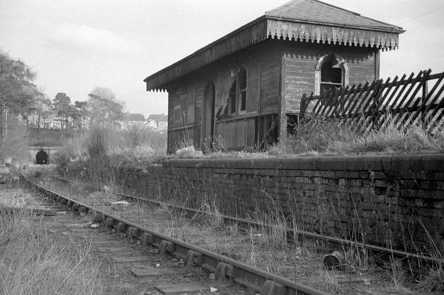 The derelict Glenfield Station, on the ex-Leicester and Swannington Railway.
