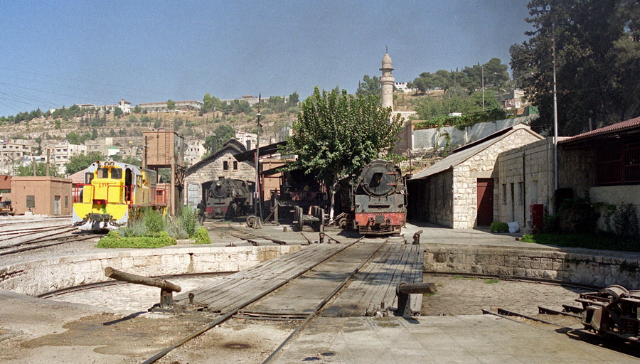 Steam locomotives, Amman shed, Hedjaz Railway, Jordan