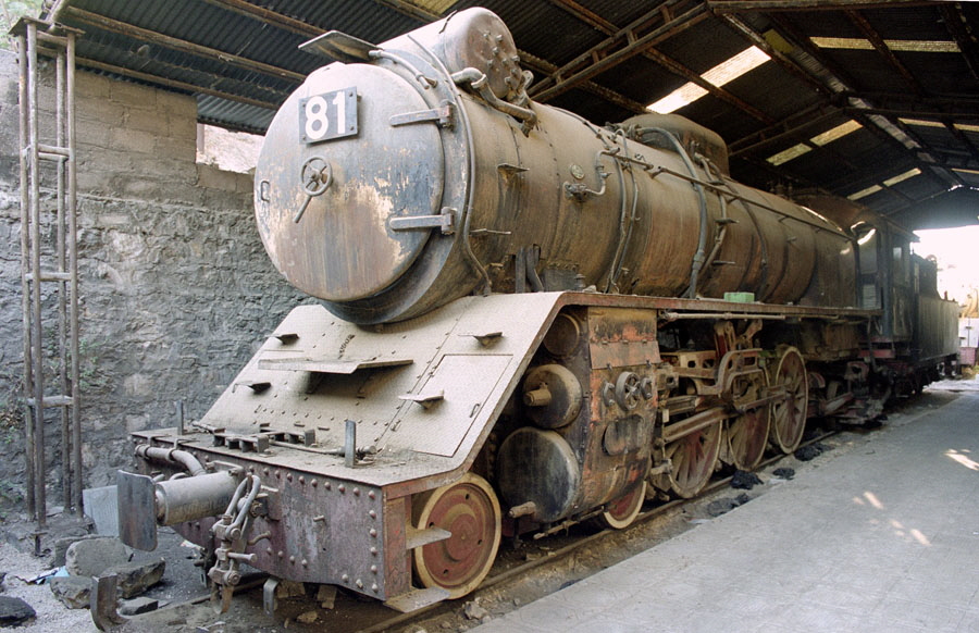 Steam locomotive 81, Amman shed, Hedjaz Railway, Jordan