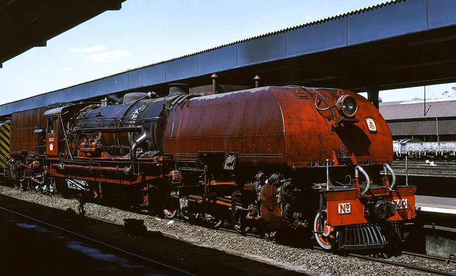 NRZ 'Garratt' locomotive 20A class 4-8-2+2-8-4 no. 740 'Ingwezi' at Bulawayo, Zimbabwe