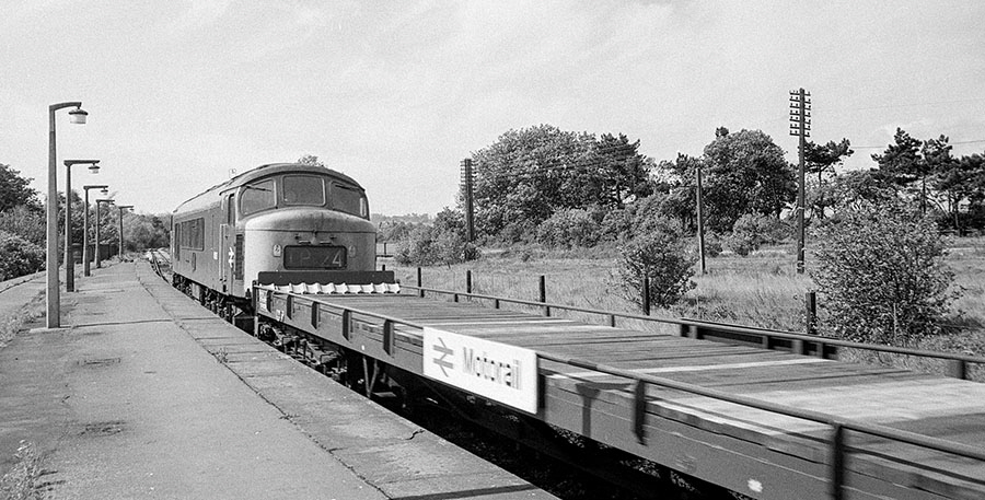 'Peak' 45109, Northampton line at Market Harborough