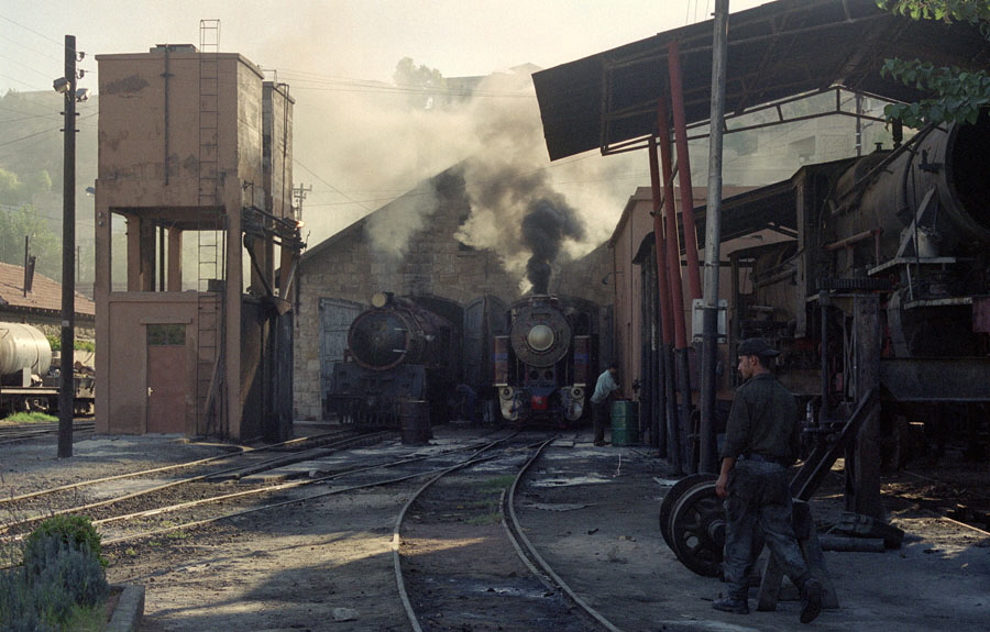 Steam locomotives, Amman shed, Hedjaz Railway, Jordan