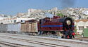Trains on the Hedjaz Railway around Amman station, Jordan