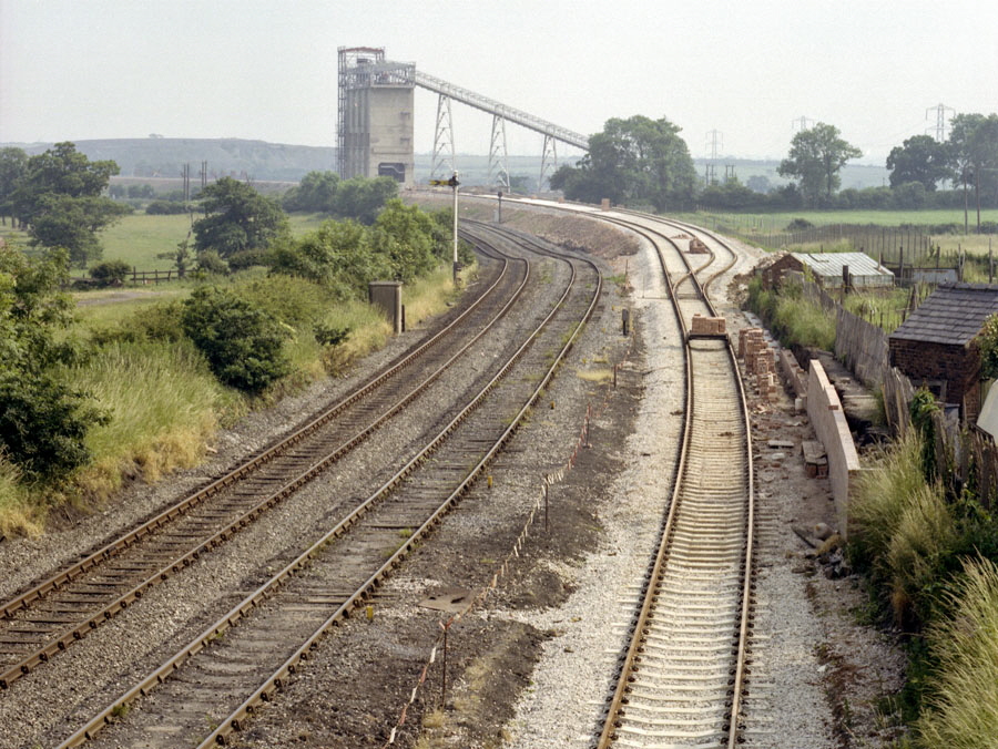 The rapid coal loader under construction at Bagworth, Leicestershire