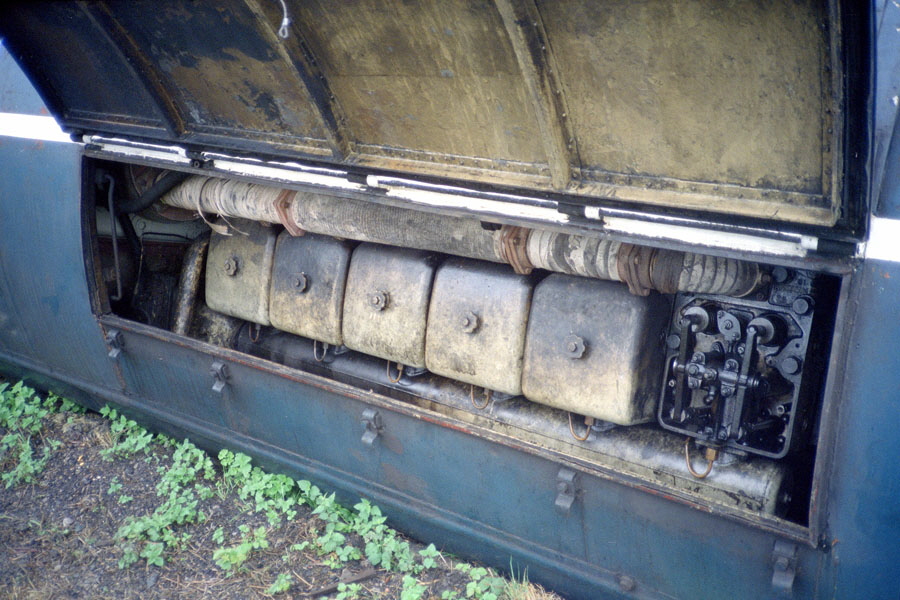 Nuclear-Flask Crash Test, class-46 locomotive engine, Old Dalby