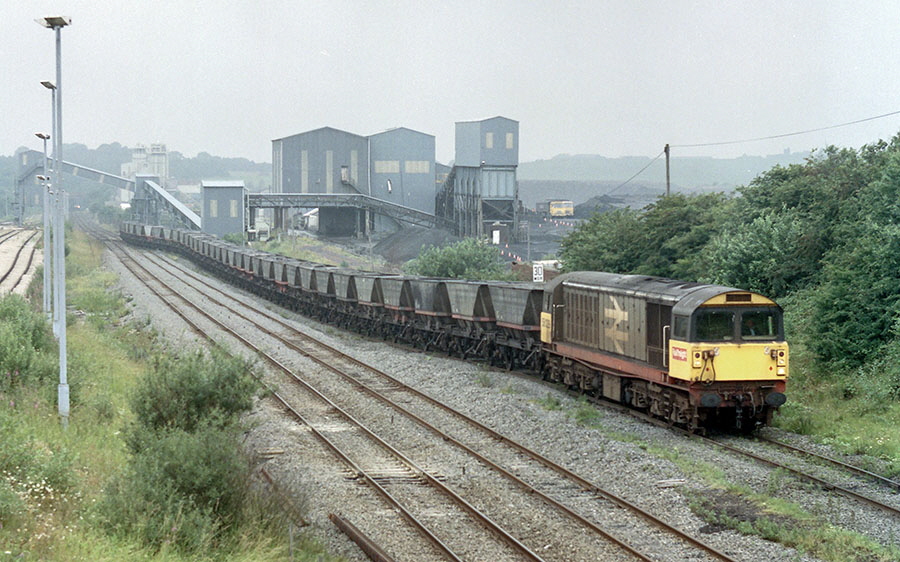 58029 & train heads to Rawdon colliery