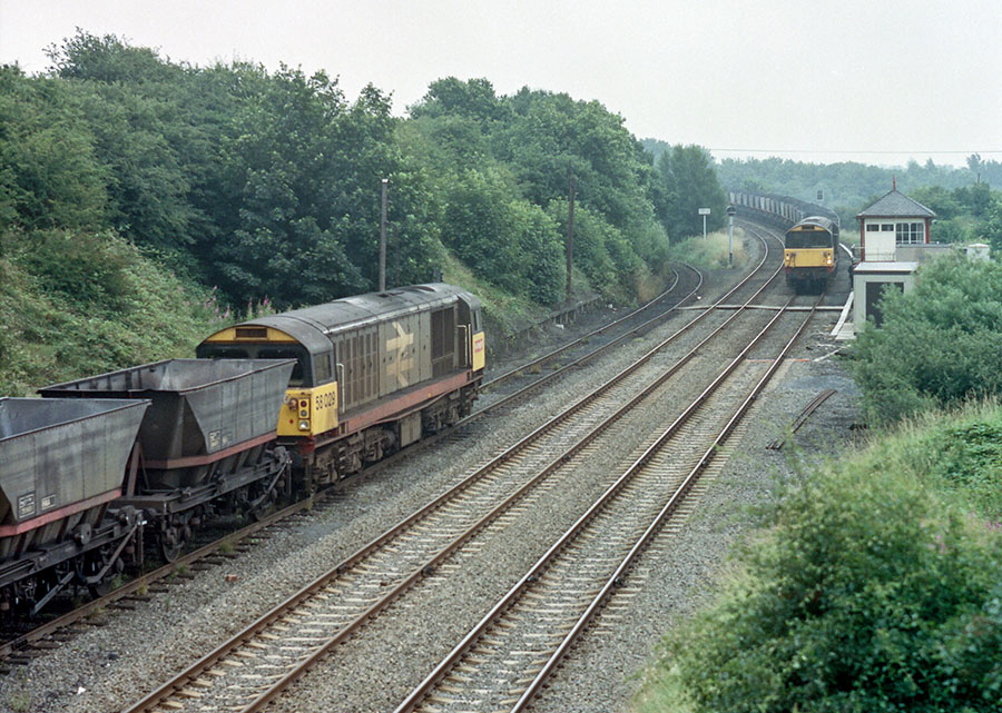 Class 58s and coal trains