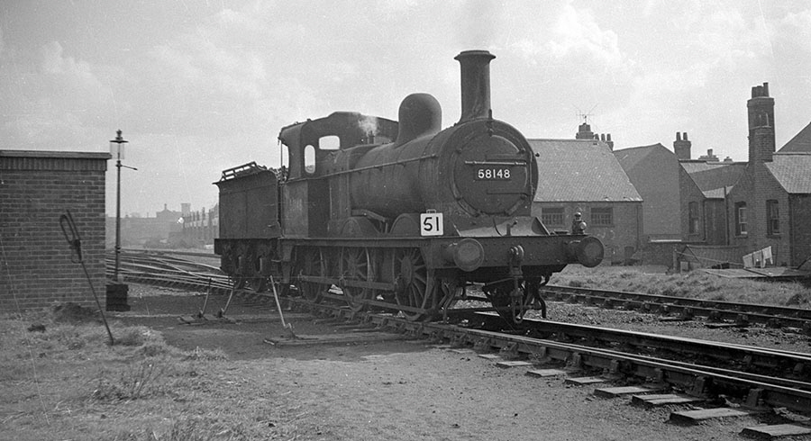 58148 at Leicester West Bridge 1963